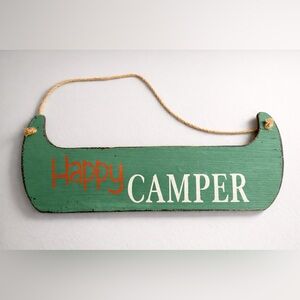 Happy Camper Wooden Hanging Sign